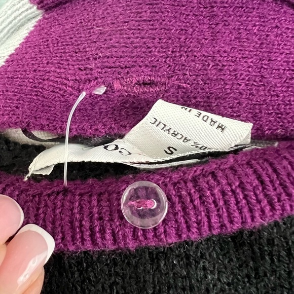 NWT - Style & Co Black Sequin Trim Knit Sweater Dress & Scarf Set - Size S - Picture 8 of 10